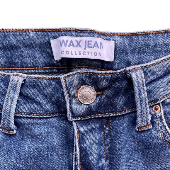 Wax Jean Collection Womens 7 28 Mom Blown Out Knee Ripped High Waist Denim 90250 - Picture 6 of 16
